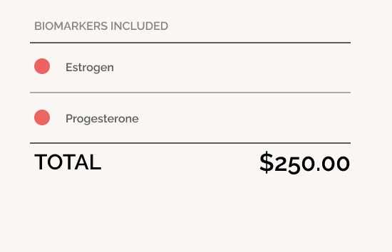 Other perimenopause tests only measure 2-3 hormones, leaving you with no actionable insights for symptom relief.
